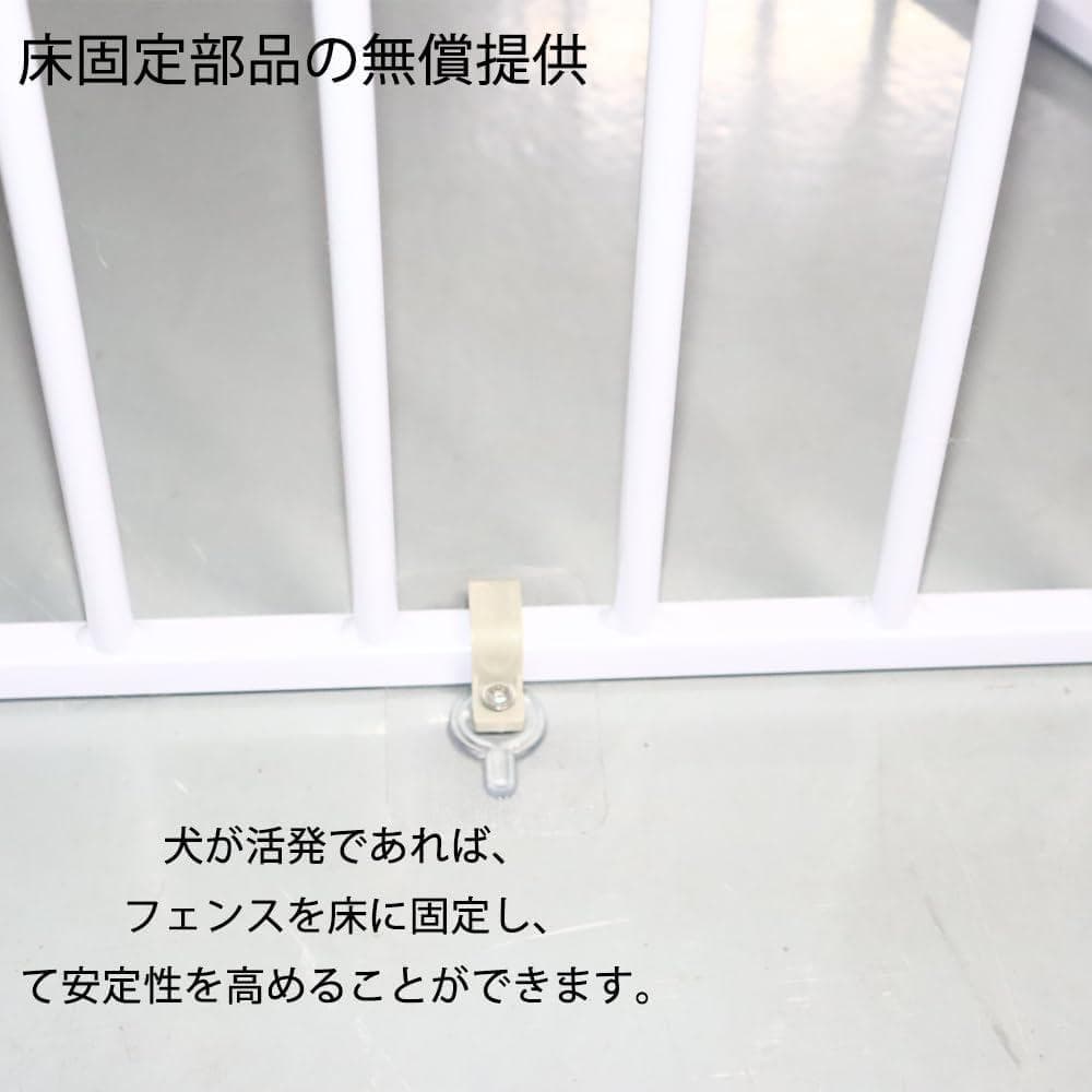 Ksmsem 犬 サークル 室内 中大型犬 サークル ジョイント式 (黒6枚)