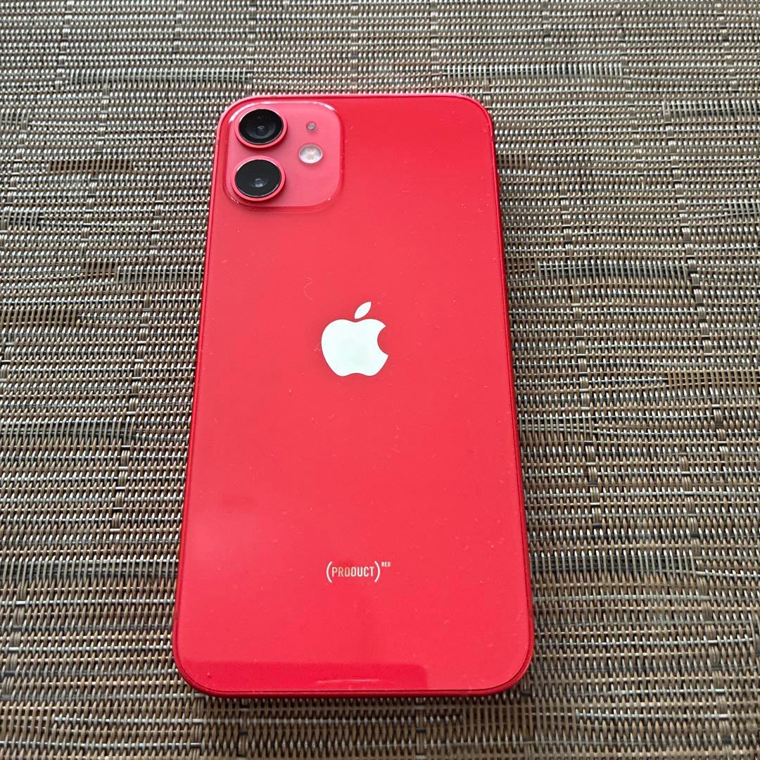 iPhone12 mini 128GB red バッテリー100%