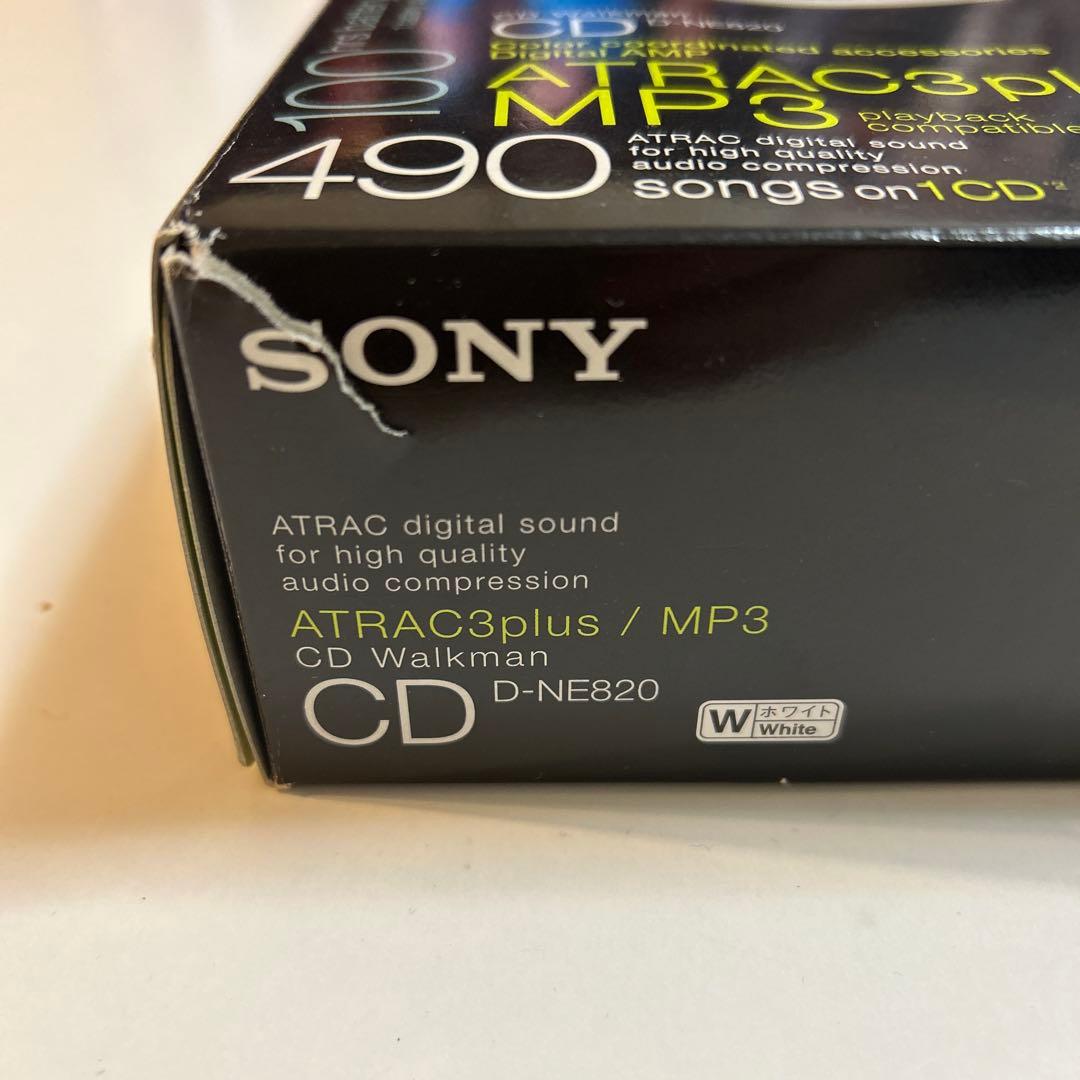 ジャンク品　SONY CDウォークマン D-NE820 WALKMA ホワイト