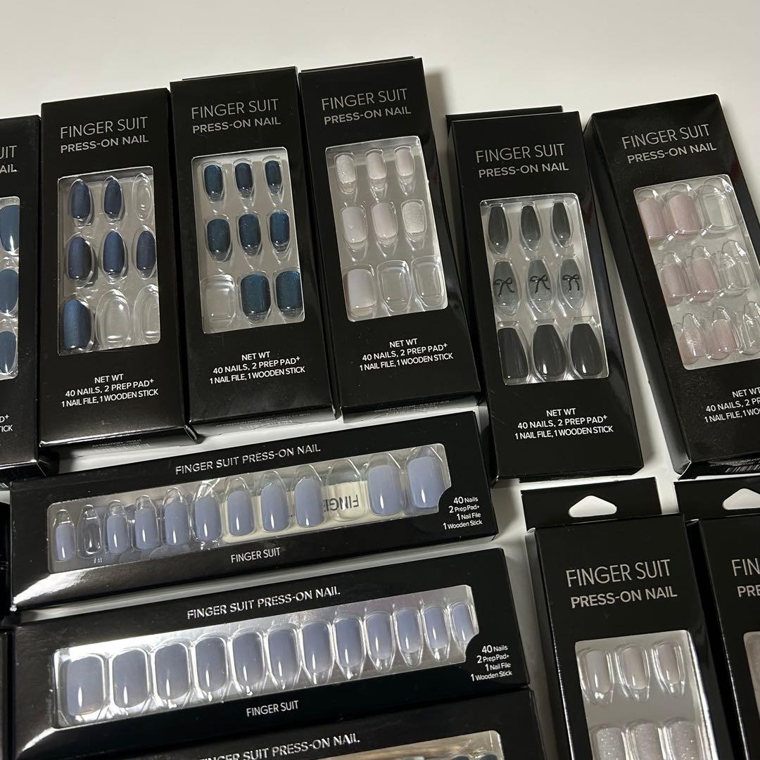 FINGER SUIT ネイルチップ 17箱まとめ売り 未使用品あり 箱あり