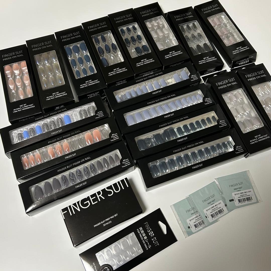 FINGER SUIT ネイルチップ 17箱まとめ売り 未使用品あり 箱あり