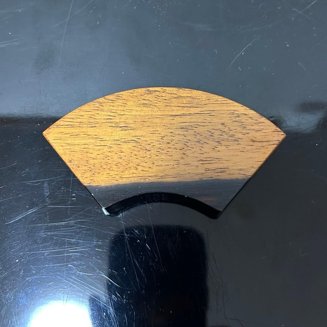 黒柿山水蒔絵扇面香合　茶道具懐石茶箱鵬雲斎坐忘斎淡々斎即中斎茶碗香合棗水指茶杓