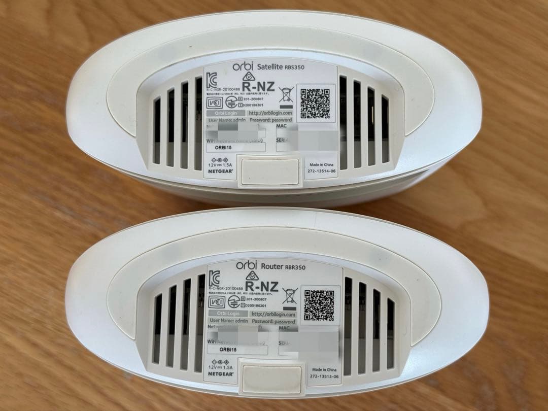 ネットギア Orbi WiFi6 Micro メッシュ　ルーター&サテライト