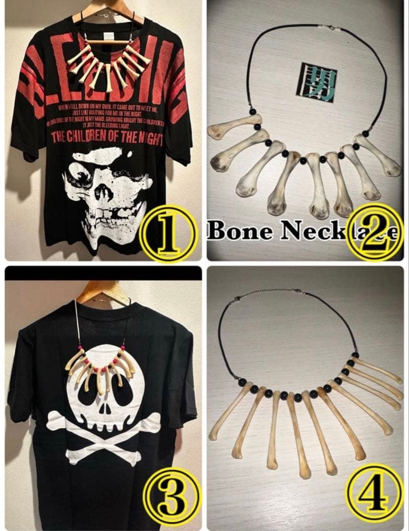 【リアルBone:Necklace＝ハンドメイド製】