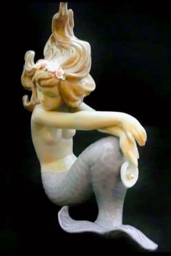 希少人気 廃盤品 LLADRO リヤドロ 人魚 イリュージョン マーメイド