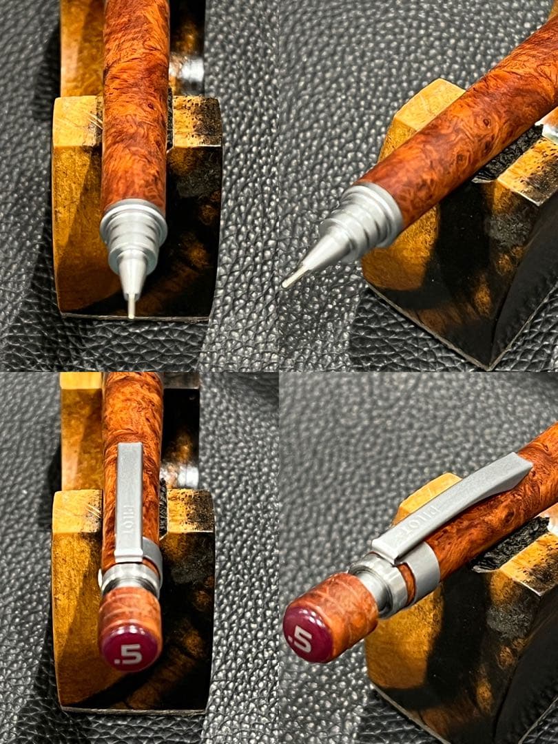 めい　S20 0.5mm 本花梨瘤　KATO201ボールペン本花梨瘤八角軸
