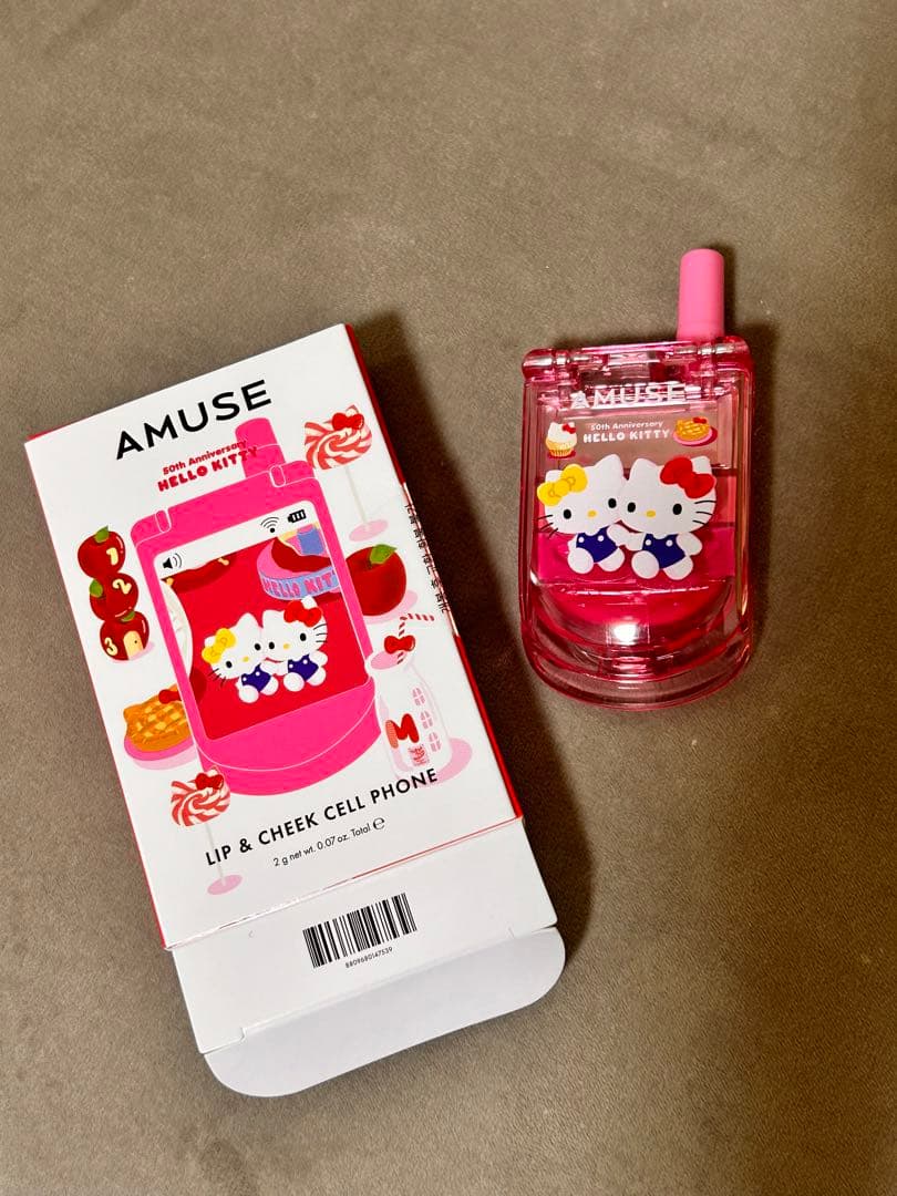 ♡新品♡AMUSE クッションファンデ＋リップ&チーク　ハローキティコラボ