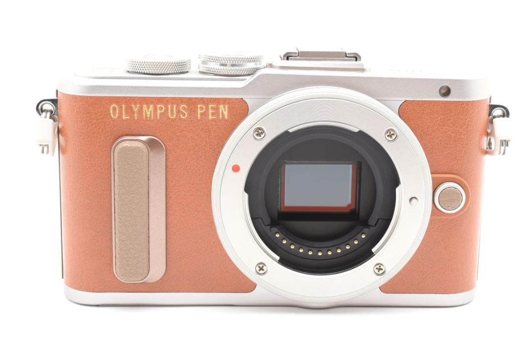 超美品 オリンパス ペン E-PL8 ミラーレスデジタルカメラボディ ブラウン
