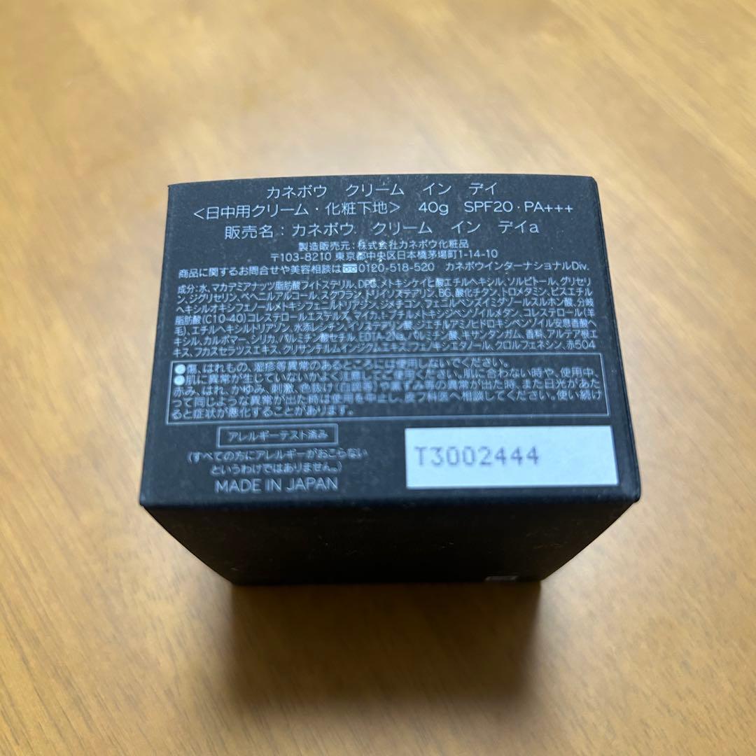 フェイスクリーム kanebo cream in day