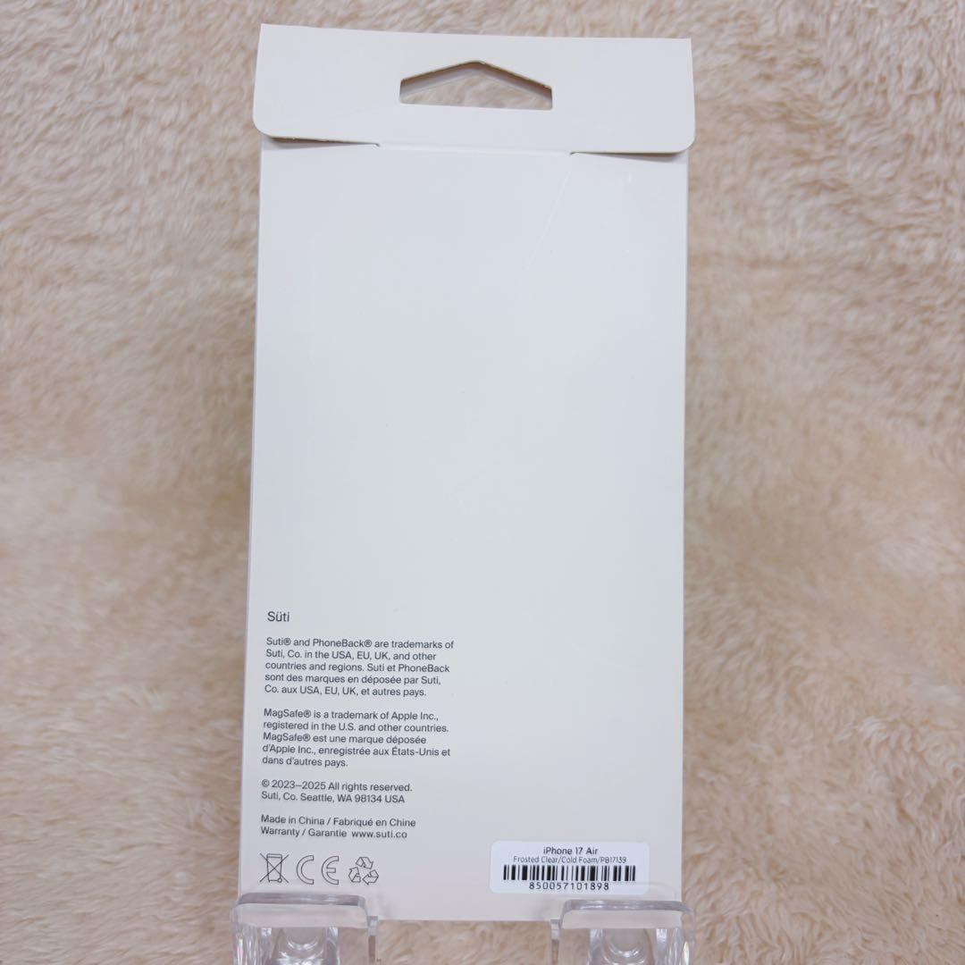 【新品】iPhone Air 用suti PhoneBack フロストクリア