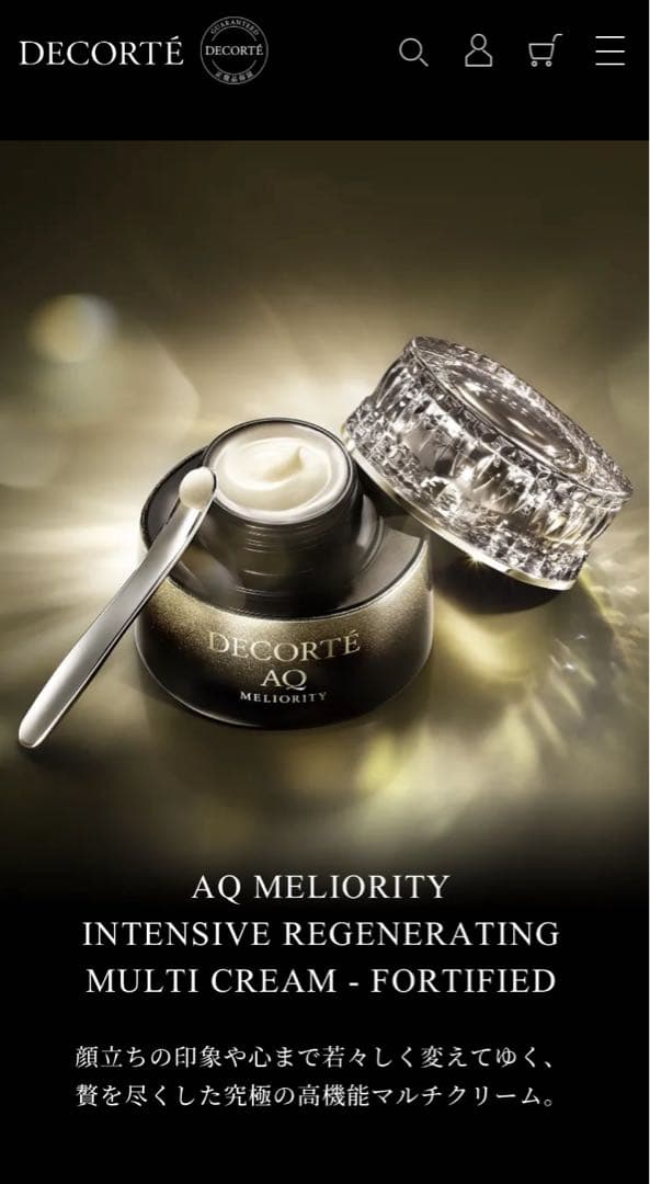 DECORTE AQ MELIORITY 3点 &ボックス 2月28日までの出品