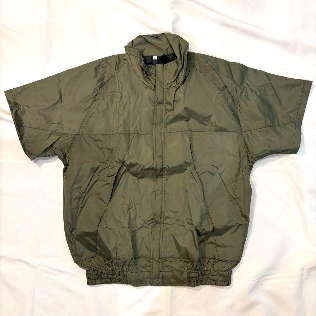 空調服 ファンバッテリーセット 半袖 XLカーキ 屋外 屋内 作業服 作業着