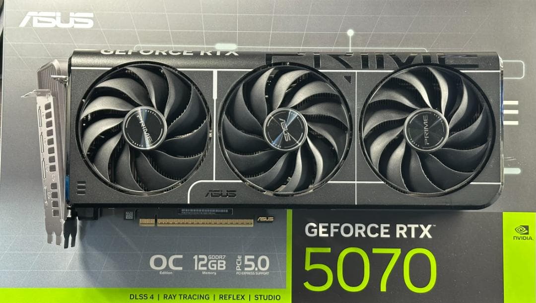 グラフィックボード・グラボ・ビデオカード ASUS PRIME GeForce RTX 5070 OC Edition
