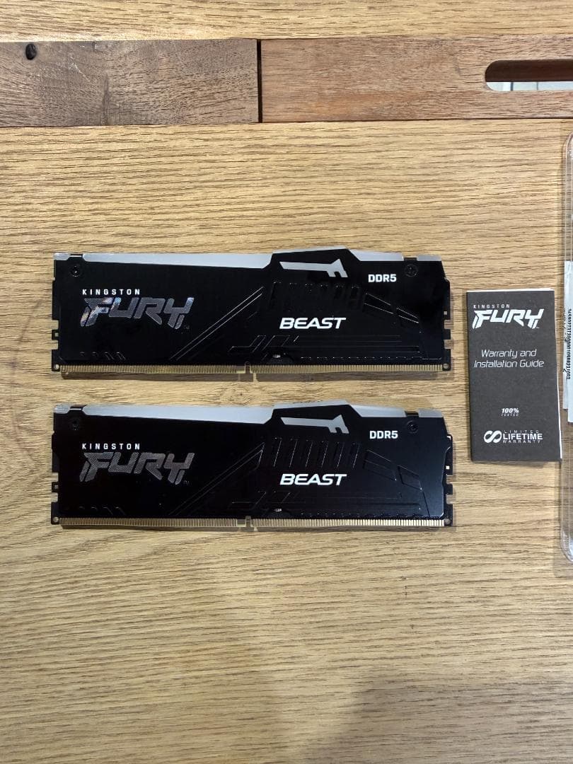 使用4ヶ月Kingston FURY Beast DDR5-6000 32GB