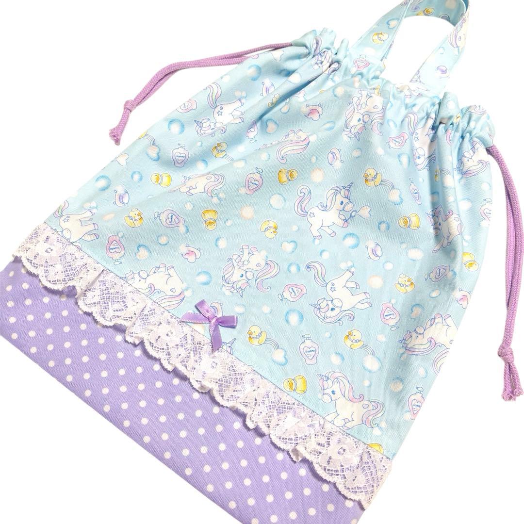 No.417＊入学入園＊体操着袋＊着替え袋＊ハンドメイド＊ユニコーン＊女の子