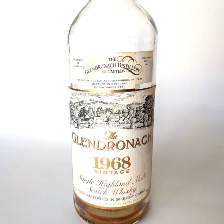 【空ボトル】GLENDRONACH 1968 シングルモルトウイスキー