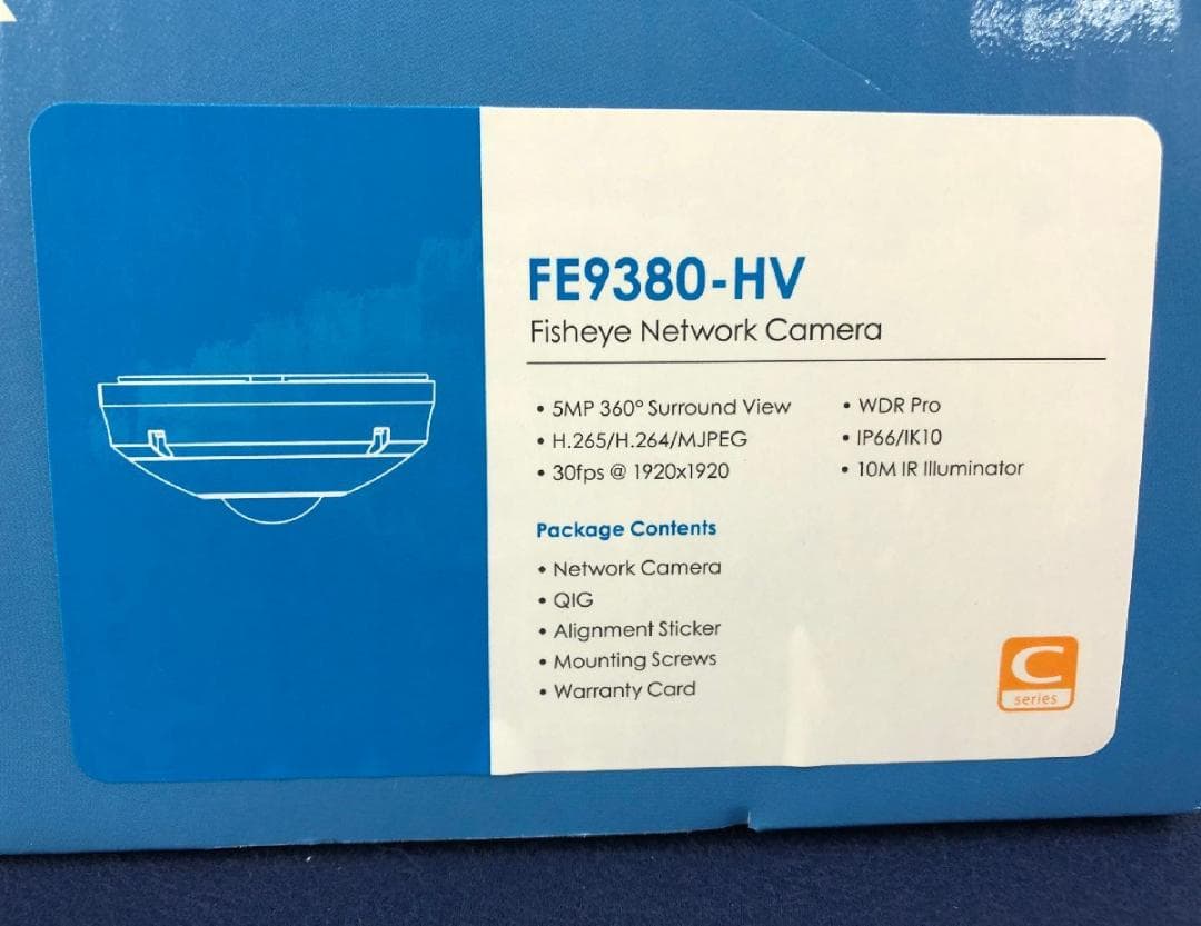 【未使用】VIVOTEK フィッシュアイネットワークカメラ FE9380-HV
