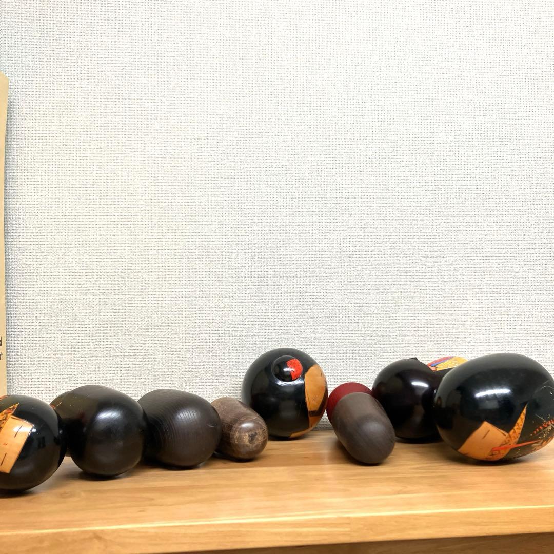 豊楽こけし5体 と、三作こけし 3体 創作こけし 8体セット