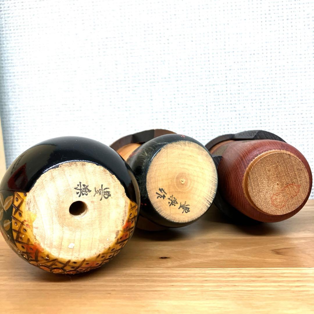 豊楽こけし5体 と、三作こけし 3体 創作こけし 8体セット