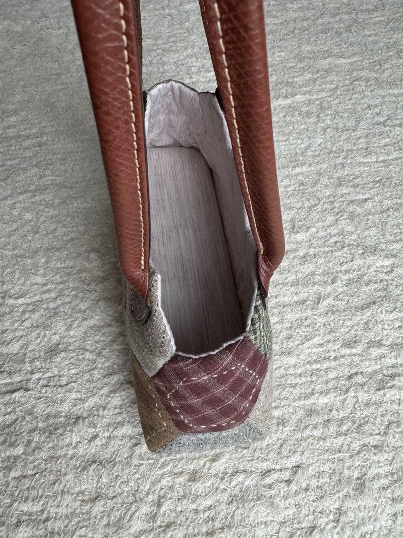 ハンドメイド　パッチワークキャンバスバッグ　ハンドバッグ