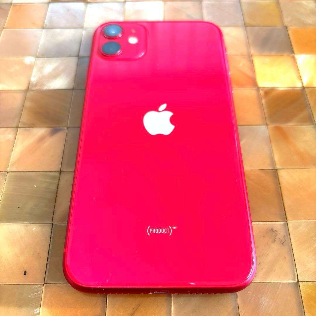 美品iPhone 11 128GB 限定Product RED （SIMフリー）