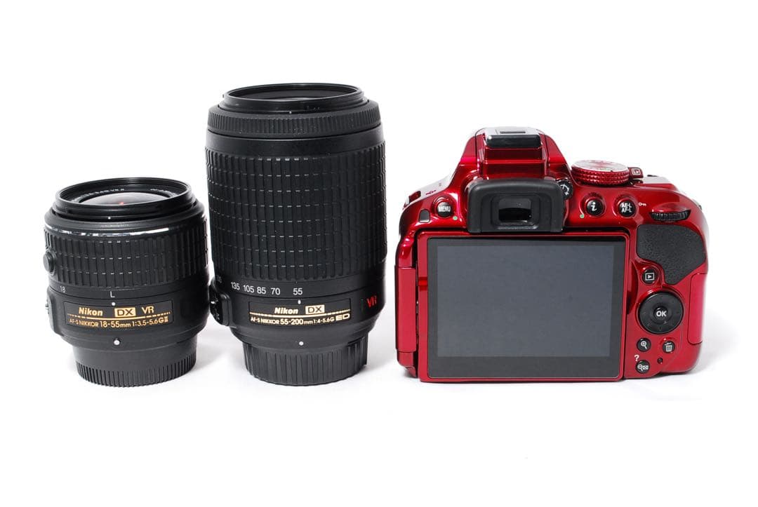 ◆ショット数脅威の54回◆Nikon D5300◆レッドカラー◆一眼レフカメラ◆