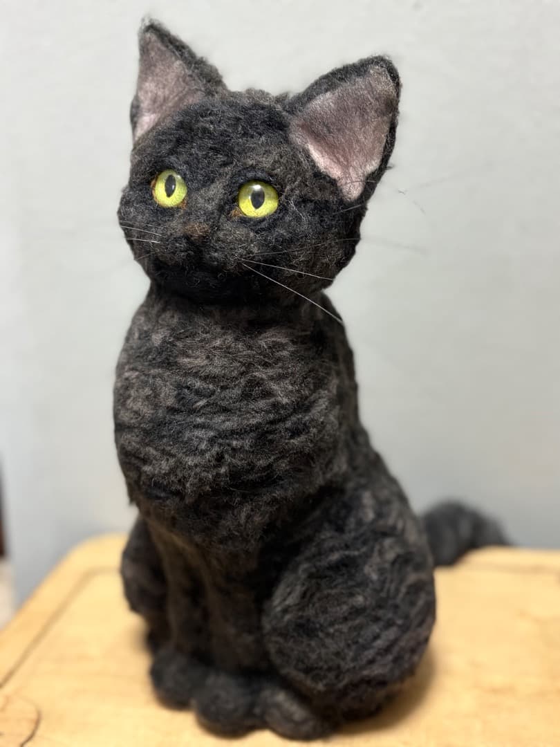 羊毛フェルト 黒猫【ハンドメイド