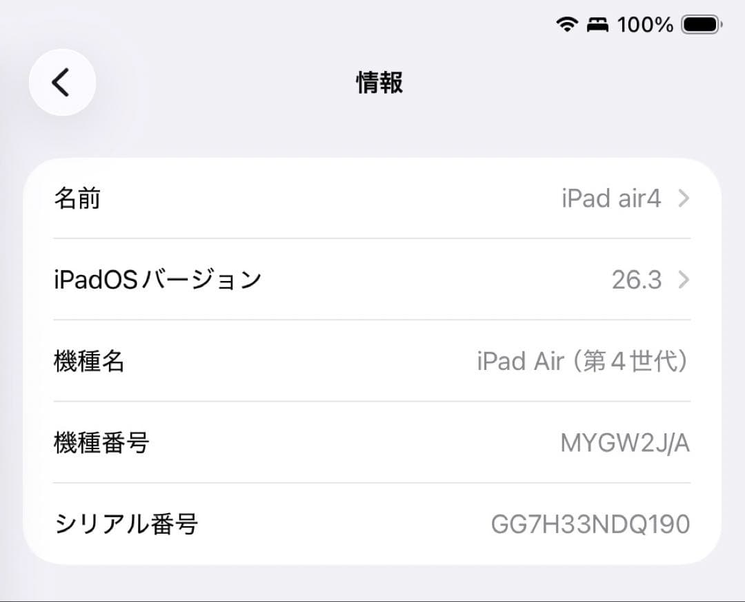 【Sin出品】iPad Air (第4世代) 64GB Wi-Fi+セルラ