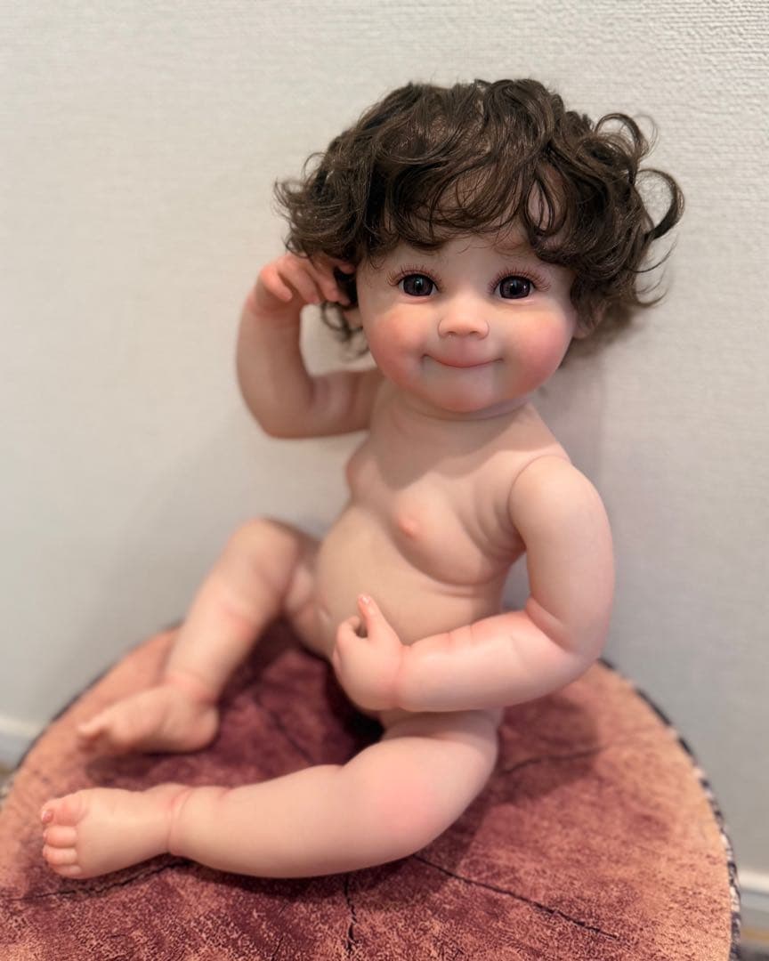 ★新品★リボーンドール フルボディー にっこりベビーちゃん☺︎50cm