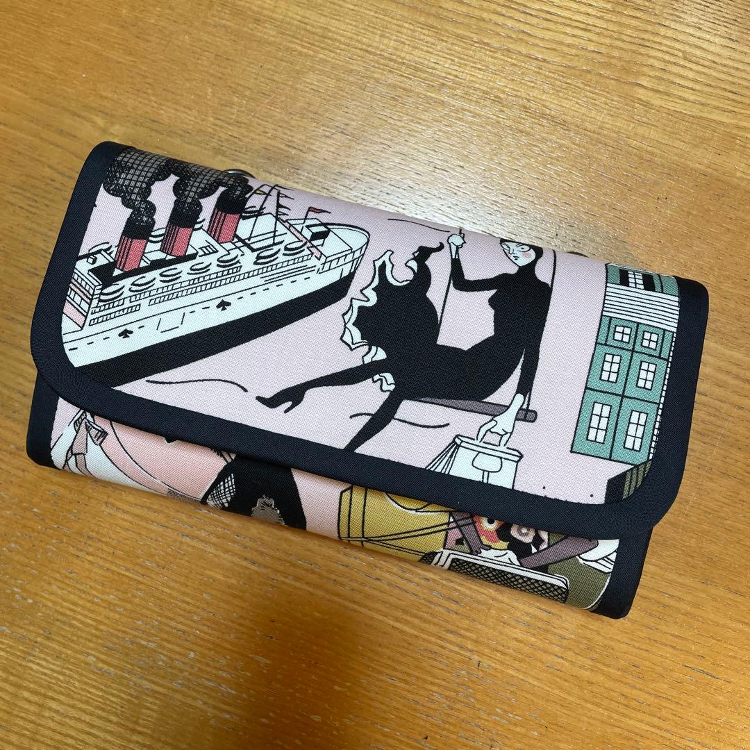 長財布　やりくり財布　ハンドメイド　アレキサンダーヘンリー