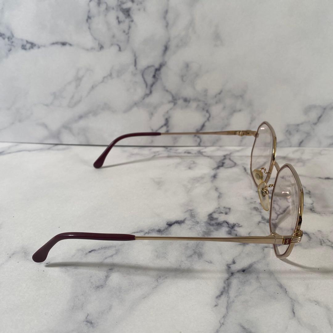 YSL イブサンローラン　眼鏡　めがね　メタルフレーム　ゴールド