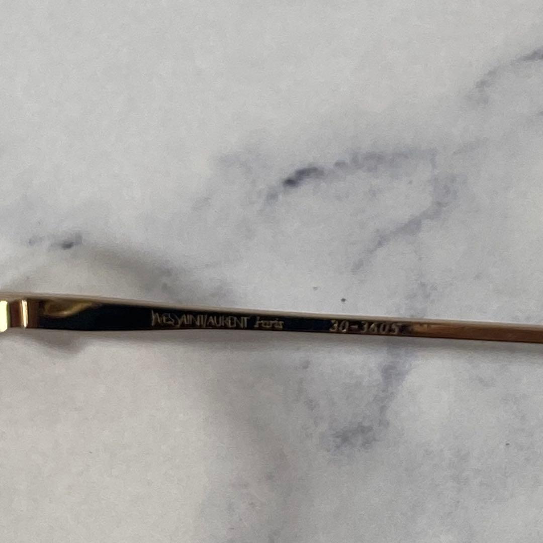 YSL イブサンローラン　眼鏡　めがね　メタルフレーム　ゴールド