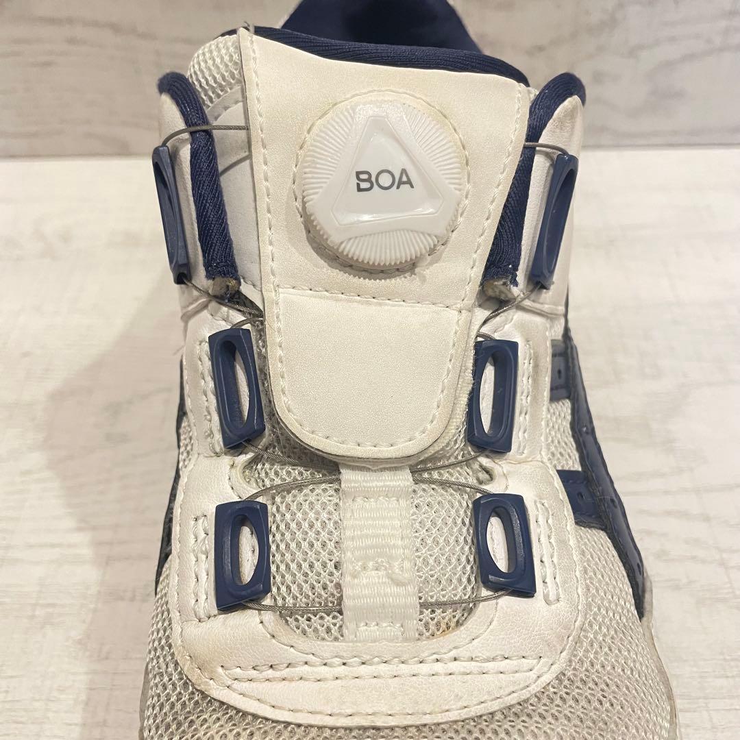 [アシックス] 安全靴 作業靴 ウィンジョブ CP209 BOA 白　紺　中古