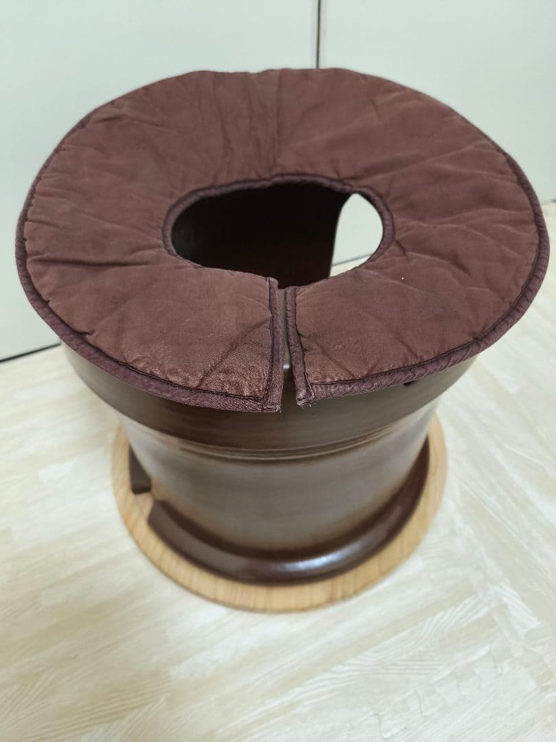 ​【定価10万円超】温活よもぎ家 本格よもぎ蒸し 陶器椅子セット（信楽焼）