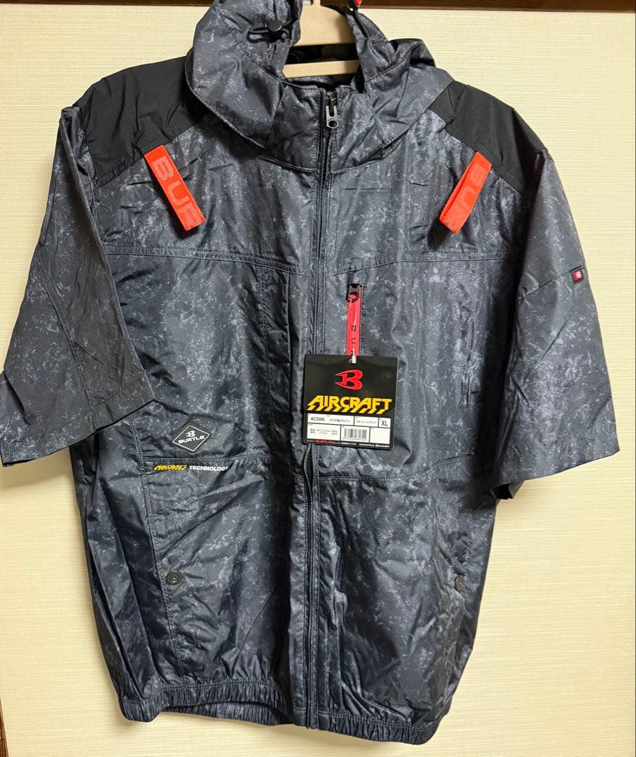 バートル 空調服 半袖 AC2086 ハイバックXL ストームブラック