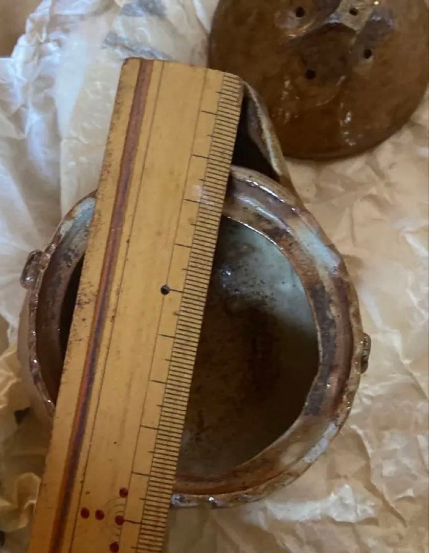 備前焼　茶器　急須　当時物　年代物　銘有り　昭和レトロ　大正レトロ　江戸　希少品