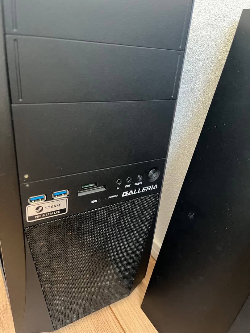 ミニタワー型 ブラック PCケース ガレリア