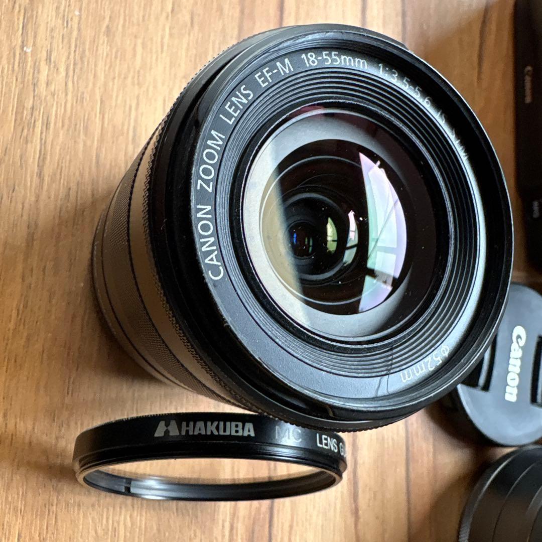 Canon EOS M 初代 ブラック フルセット 動作確認済み ミラーレス一眼