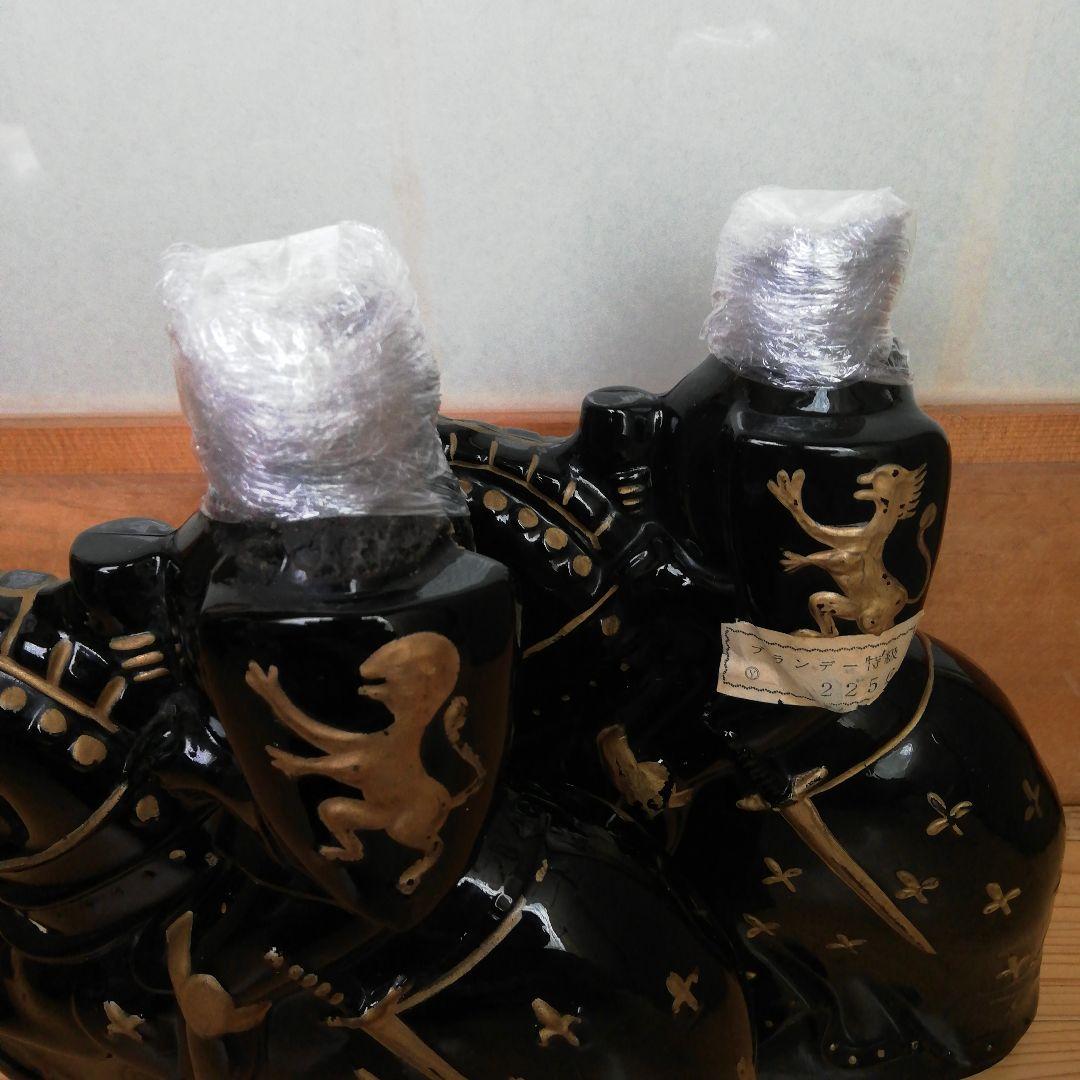 CASTAGNON Armagnac 黒陶器 騎士ボトル ２本セット