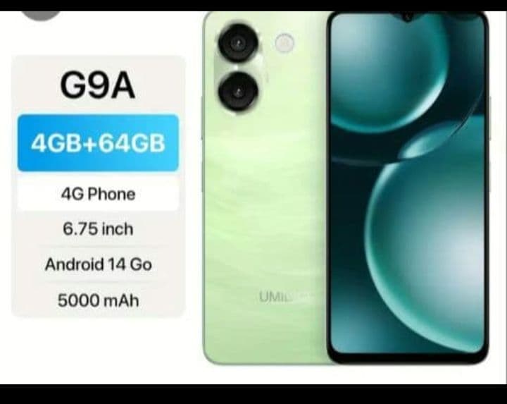 UMIDIGI G9A スマートフォン 本体　グリーン　64GB