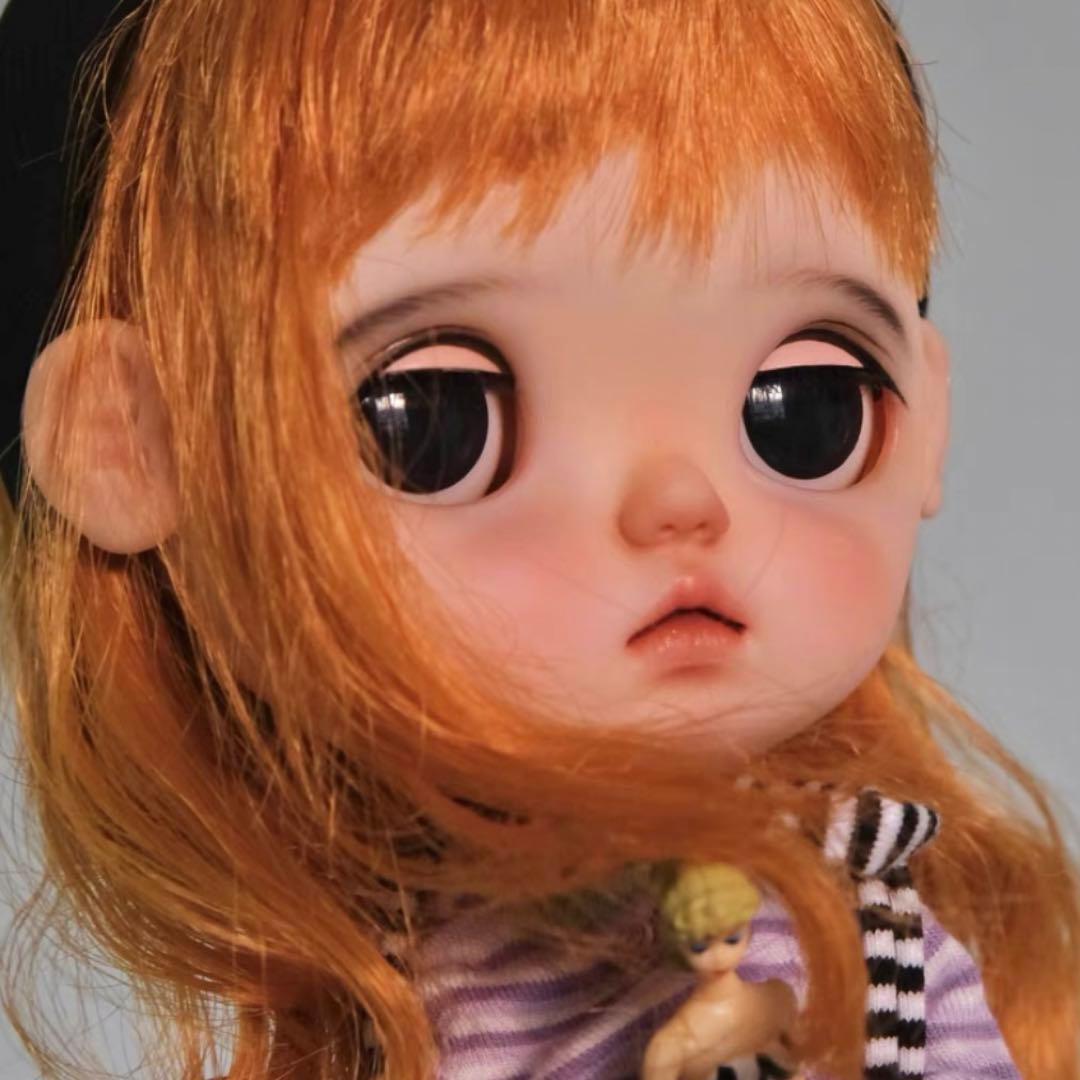 カスタムブライス 人形 ドール 海外作家様 まんまる かわいい 幼い