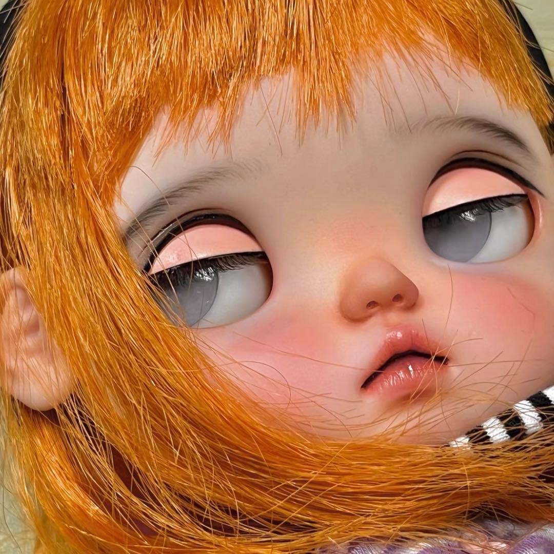 カスタムブライス 人形 ドール 海外作家様 まんまる かわいい 幼い