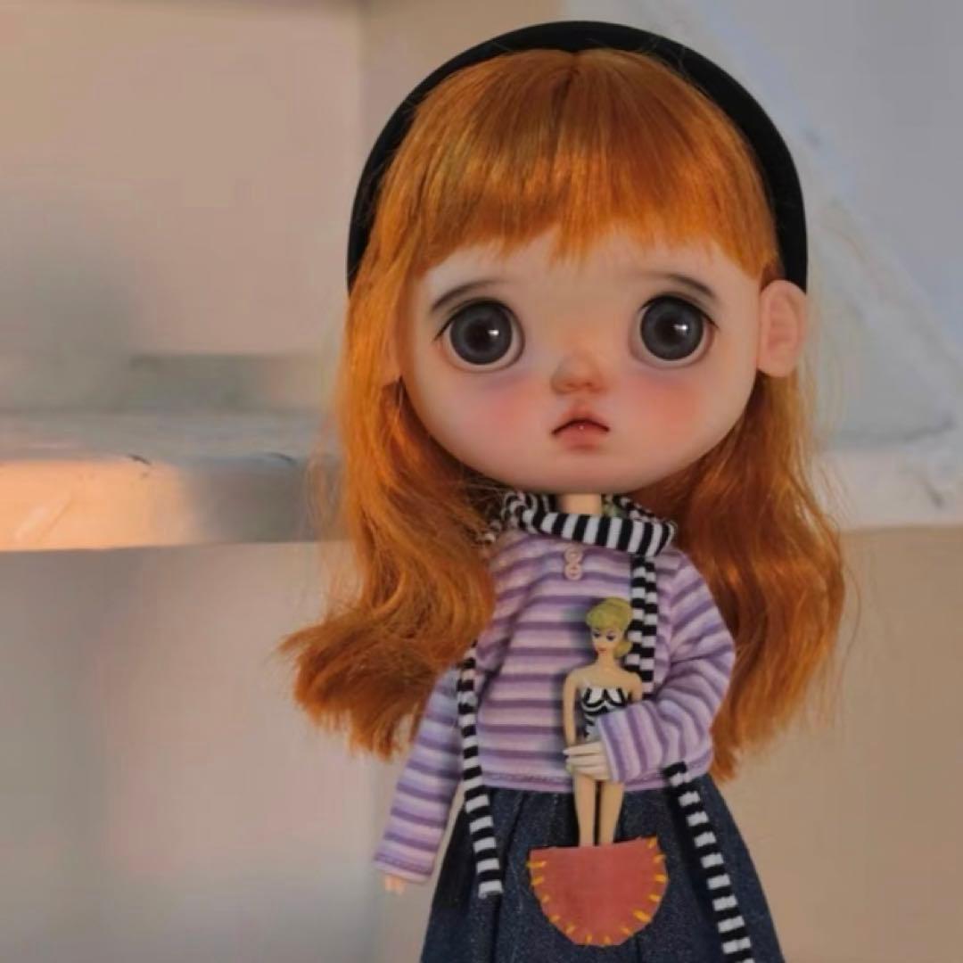 カスタムブライス 人形 ドール 海外作家様 まんまる かわいい 幼い