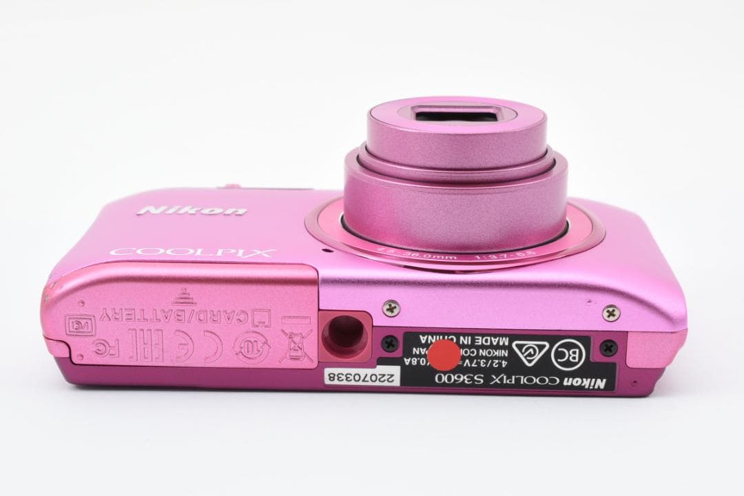 【美品】Nikon COOLPIX S3600 ピンク 箱付き