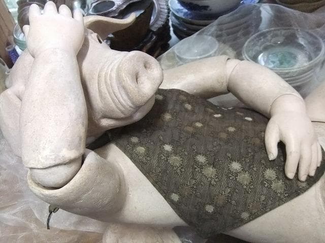 中村寝郎作　人形作家　豚さん　男の子　球体　球体関節DOLL