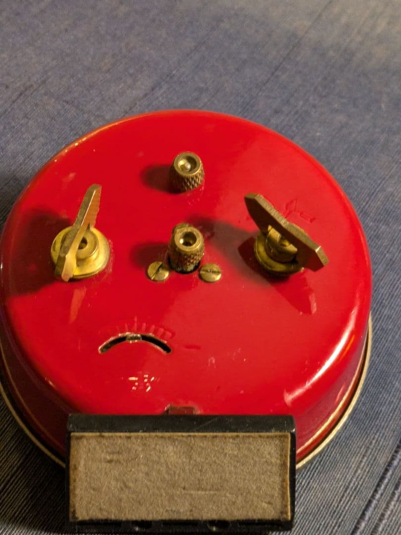 赤色 可動品 フランス JAZ製 ゼンマイ式 アンティーク時計 26-g.