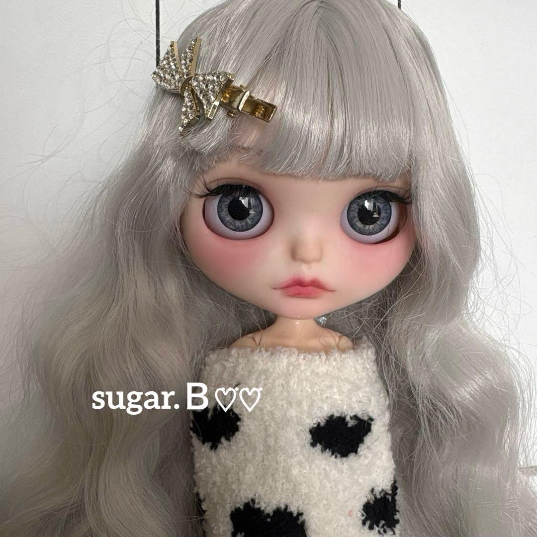 アイシードールカスタム❤︎ツヤ無し薄グレー❤︎ふわっふわ♡
