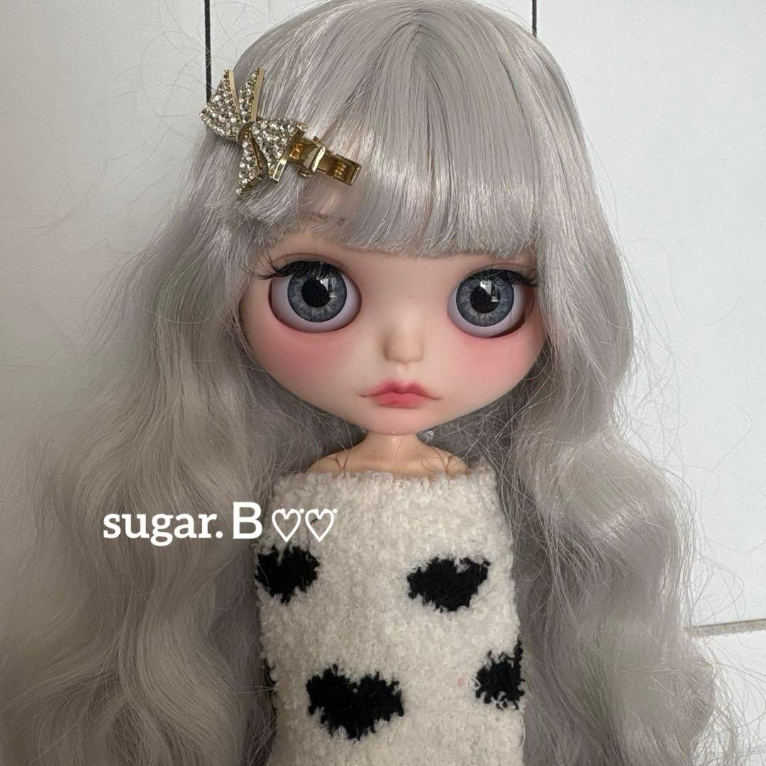 アイシードールカスタム❤︎ツヤ無し薄グレー❤︎ふわっふわ♡