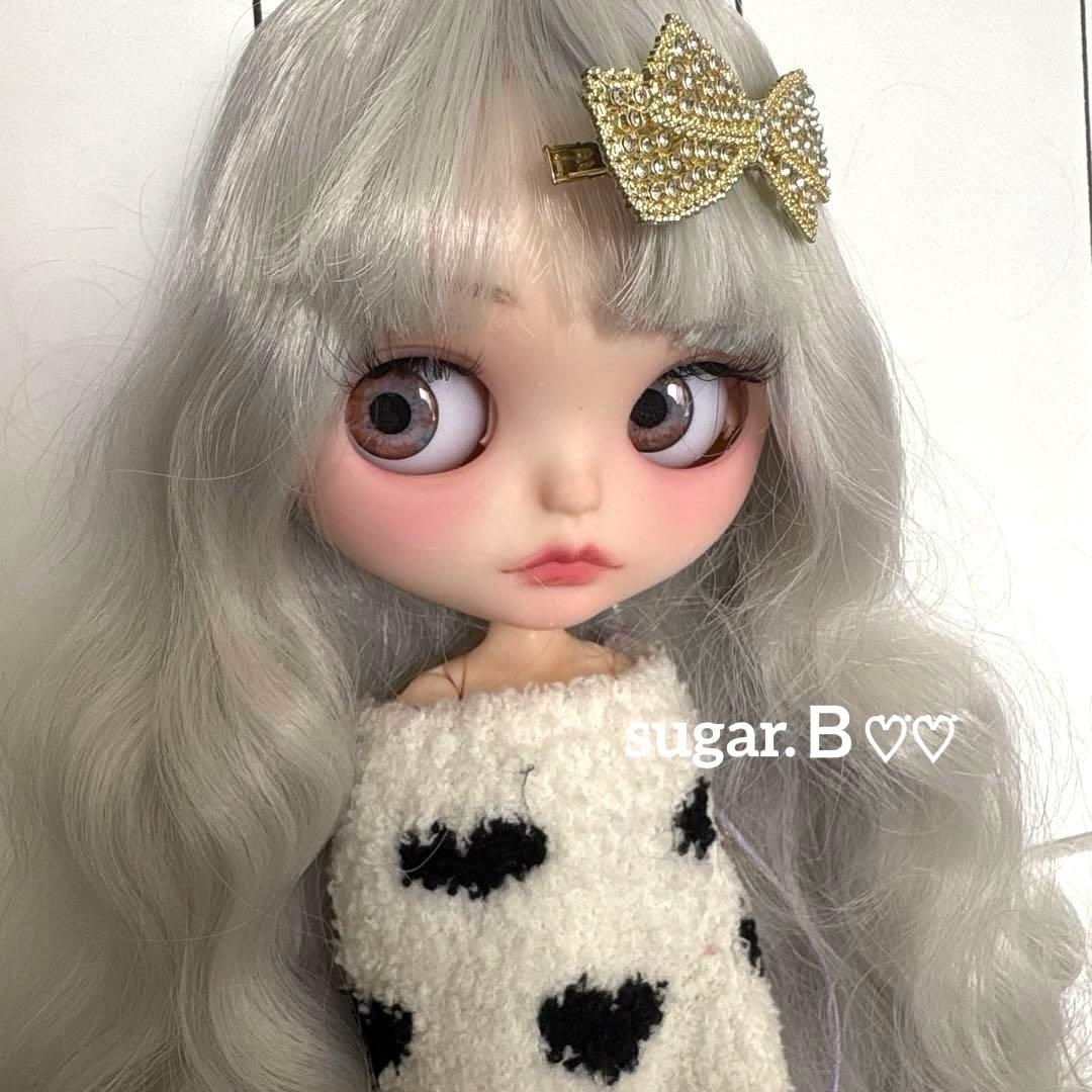 アイシードールカスタム❤︎ツヤ無し薄グレー❤︎ふわっふわ♡