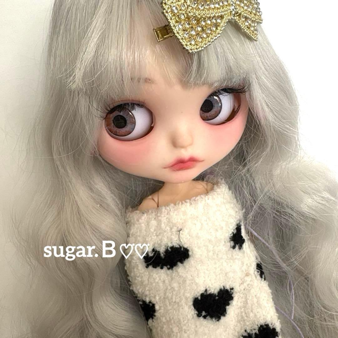 アイシードールカスタム❤︎ツヤ無し薄グレー❤︎ふわっふわ♡